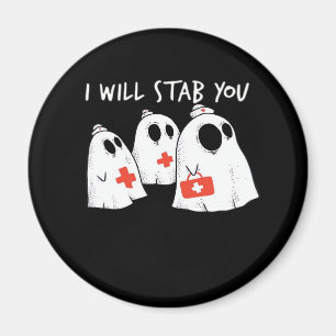 Aimant Je Te Te Te Te Fantôme Infirmière Drôle RN Hallowe