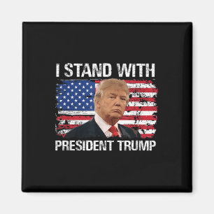 Aimant Je tiens le président Trump American Flag Trump 20