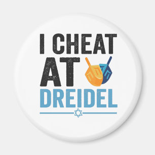 Aimant Je triche à Dreidel Funny Jeu juif cadeau de vacan