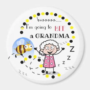 Aimant Je vais être une grand-mère personnalisée