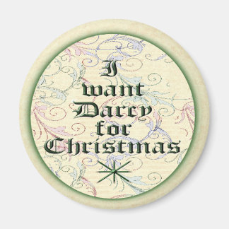 Aimant Je veux Darcy pour Noël