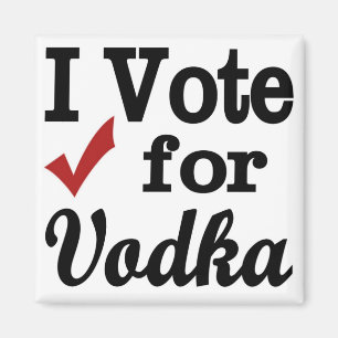 Aimant Je vote pour la Vodka