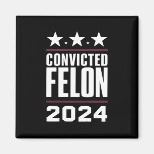 Aimant Je vote pour le criminel condamné Pro Trump 2024