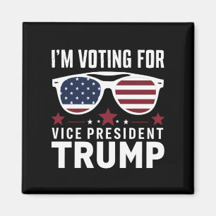 Aimant Je vote pour le vice-président Trump Élection 2024