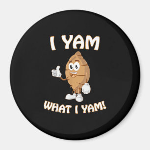 Aimant Je Yam Ce Que Je Yam Chemise Drôle Thanksgiving Fo