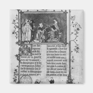 Aimant Jean de Joinville offrant son livre sur St Louis