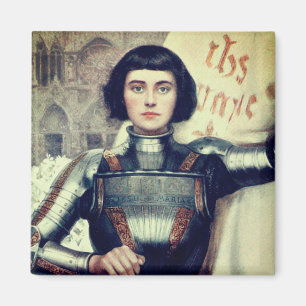 Aimant Jeanne d'Arc (illustration Albert Lynch)