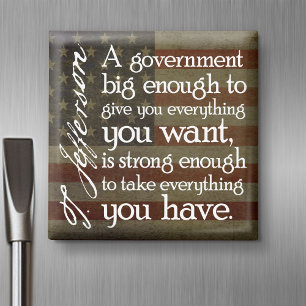 Aimant Jefferson : Méfiez-vous des grands gouvernements