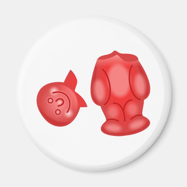 Aimant Jelly Baby sans tête (Devant)