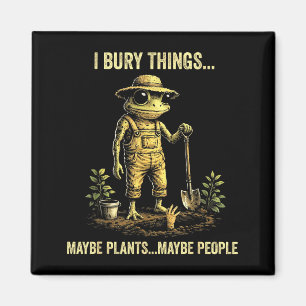 Aimant J'enterre des choses peut-être des plantes peut-êt
