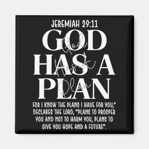 Aimant Jérémie 29 11 dieu a un plan verset biblique chrét