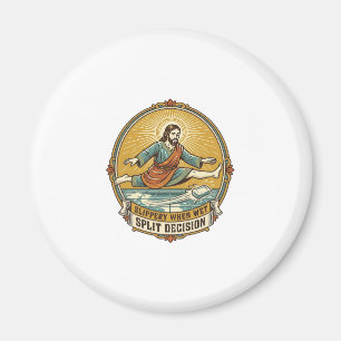 Aimant Jésus a laissé tomber du savon mouillé en glissant