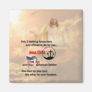 Aimant Jésus-Christ et le soldat américain