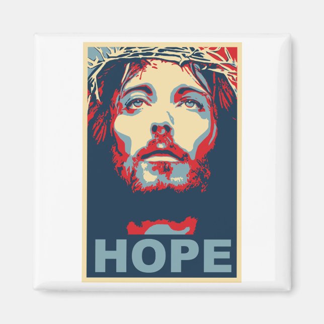 Aimant Jésus Christ Hope (Devant)