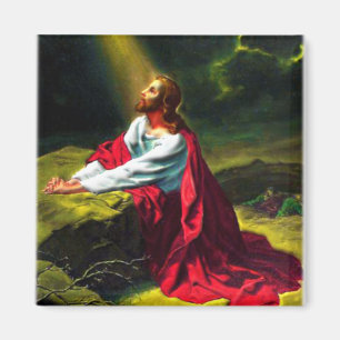 Aimant Jésus-Christ priant dans le jardin de Gethsemane
