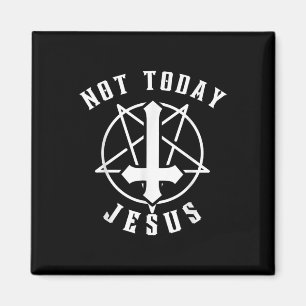 Aimant Jésus Croix Pas Aujourd'Hui Jésus Christian Graphi