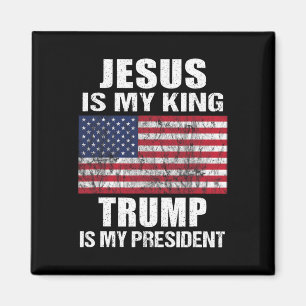 Aimant Jésus est mon roi Trump est mon président