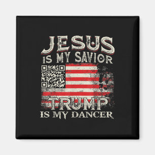 Aimant Jésus est mon sauveur Trump est mon danseur Qr Tru
