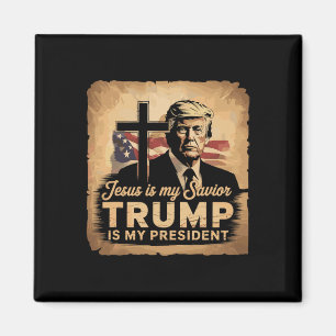 Aimant Jésus est mon sauveur Trump est mon président Bibl