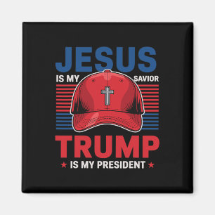 Aimant Jésus Est Mon Sauveur Trump Est Mon Président Chri