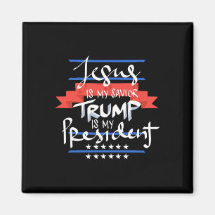 Aimant Jésus est mon sauveur Trump est mon président patr