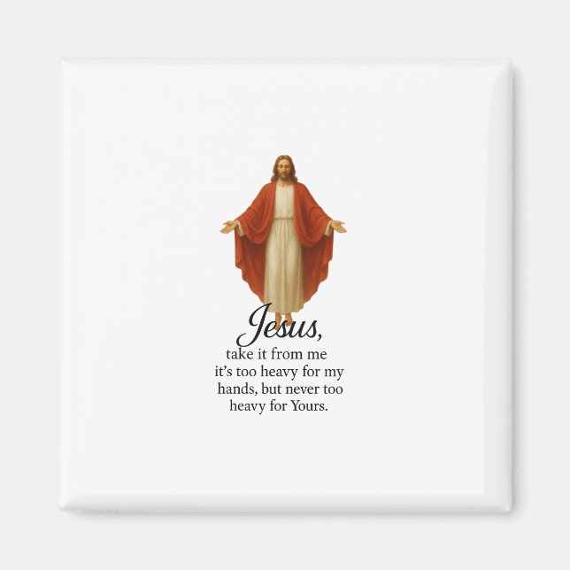 Aimant Jesus in Red and White (Devant)