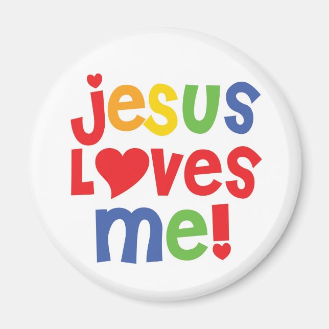 Aimant jésus m'aime ! -magnets (Devant)