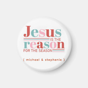 Aimant Jésus personnalisé est la raison de la saison 