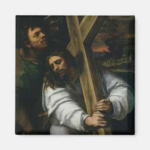 Aimant Jésus portant la croix, c.1535 (huile sur le
