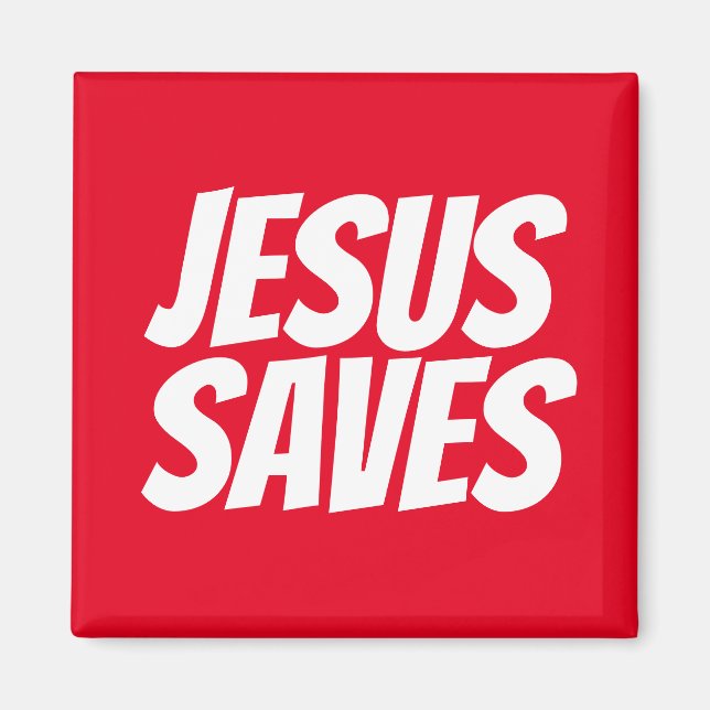 Aimant Jésus Sauve l'aimant chrétien (Devant)