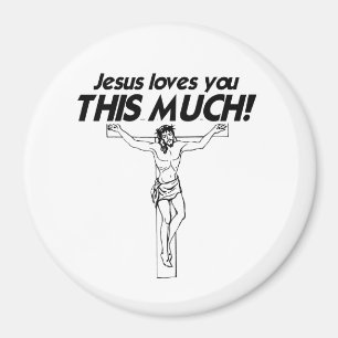 AIMANT JÉSUS VOUS AIME CE BEAUCOUP - .PNG