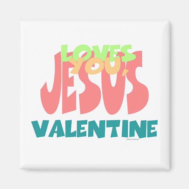 AIMANT JÉSUS VOUS AIME, VALENTINE (Devant)