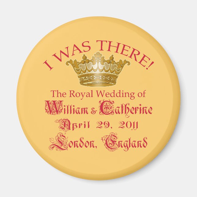 Aimant J'étais là aux Chemises Royales Mariages (Devant)