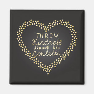 Aimant Jeter De La Génialité Autour De Confetti