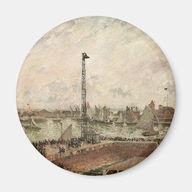Aimant Jetty, Le Havre, Misty de Camille Pissarro (Devant)
