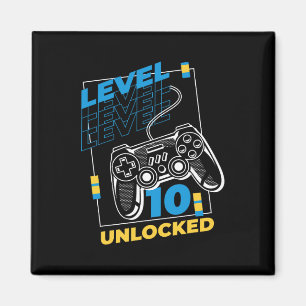 Aimant Jeu 10 ans Jeu 10e Anniversaire - Niveau 10