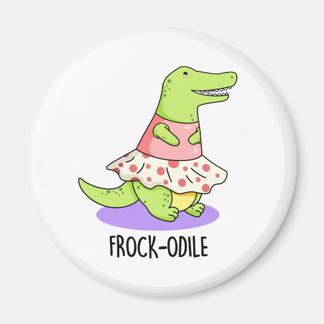 Aimant Jeu de crocodile amusant de roche-odile (Devant)