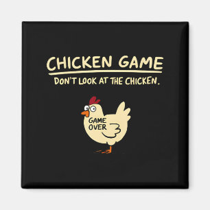 Aimant Jeu de poulet Ne regardez pas le poulet Poulet drô