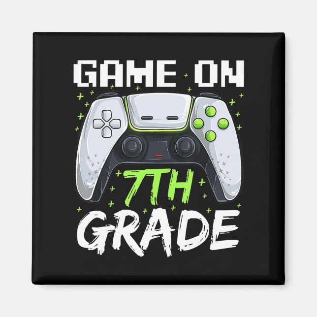 Aimant Jeu En 7E Année Amusement Retour À L'École Gamer B (Devant)