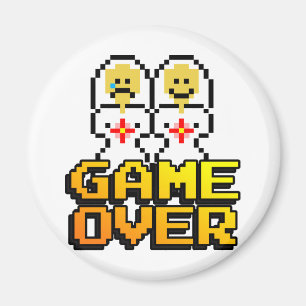 Aimant Jeu sur le mariage (lesbienne, 8 bits)