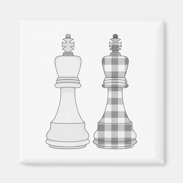 Aimant Jeu Sur Les Échecs (Devant)