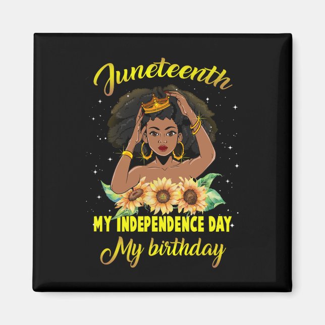 Aimant Jeudi Mon Fête de l'Indépendance Mon Anniversaire  (Devant)