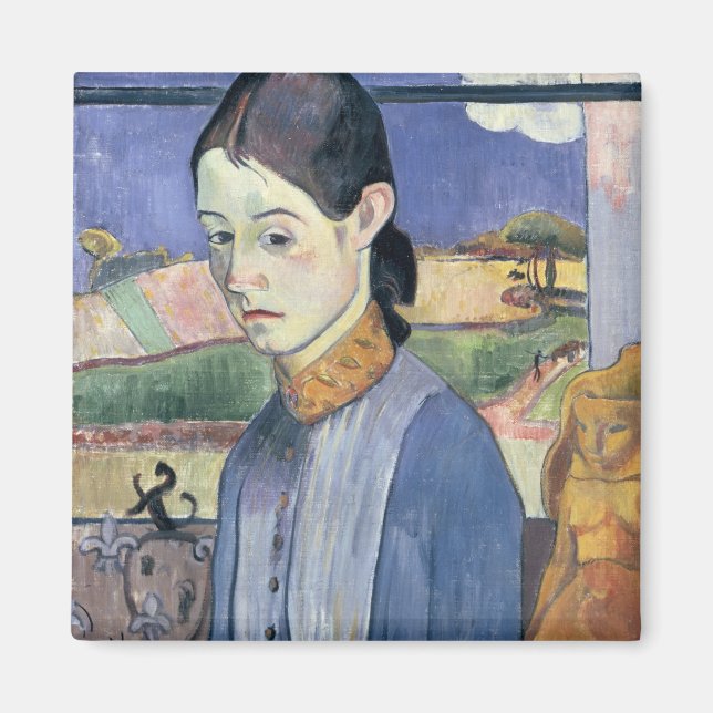 Aimant Jeune bretonne, 1889 (huile sur toile) (Devant)