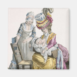 Aimant Jeune femme dans une robe "une La Levite"