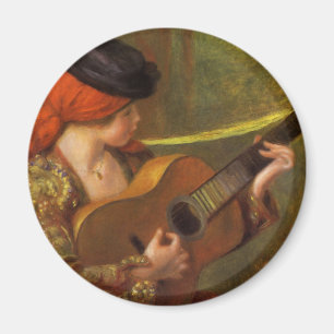 Aimant Jeune femme espagnole avec une guitare de Pierre R