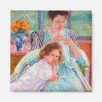 Jeune mère coudre, Mary Cassatt