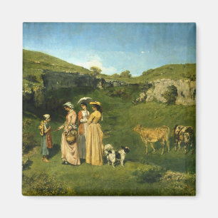 Aimant Jeunes Filles du Village