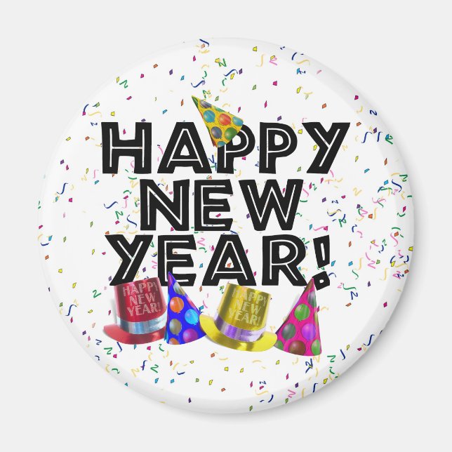 AIMANT JEUX NOUVEL AN ! (Devant)