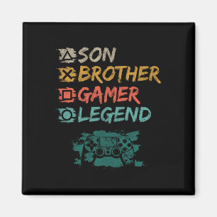 Aimant Jeux Vidéos Vintages Pour Garçons Brother S