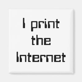 Aimant J'imprime Internet